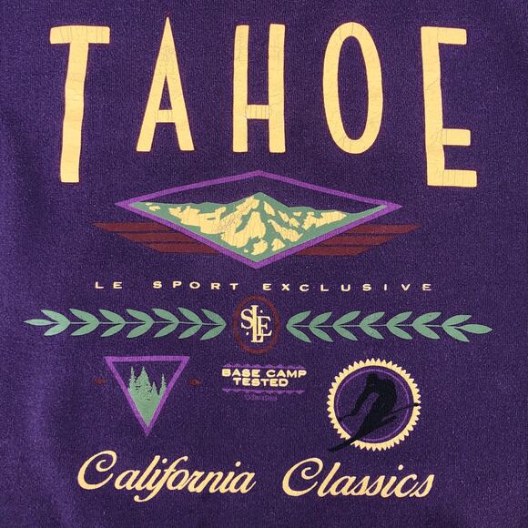 90s Tahoe California Classics crewneck sweatshirt 1990s vintage - Picture 2 of 5